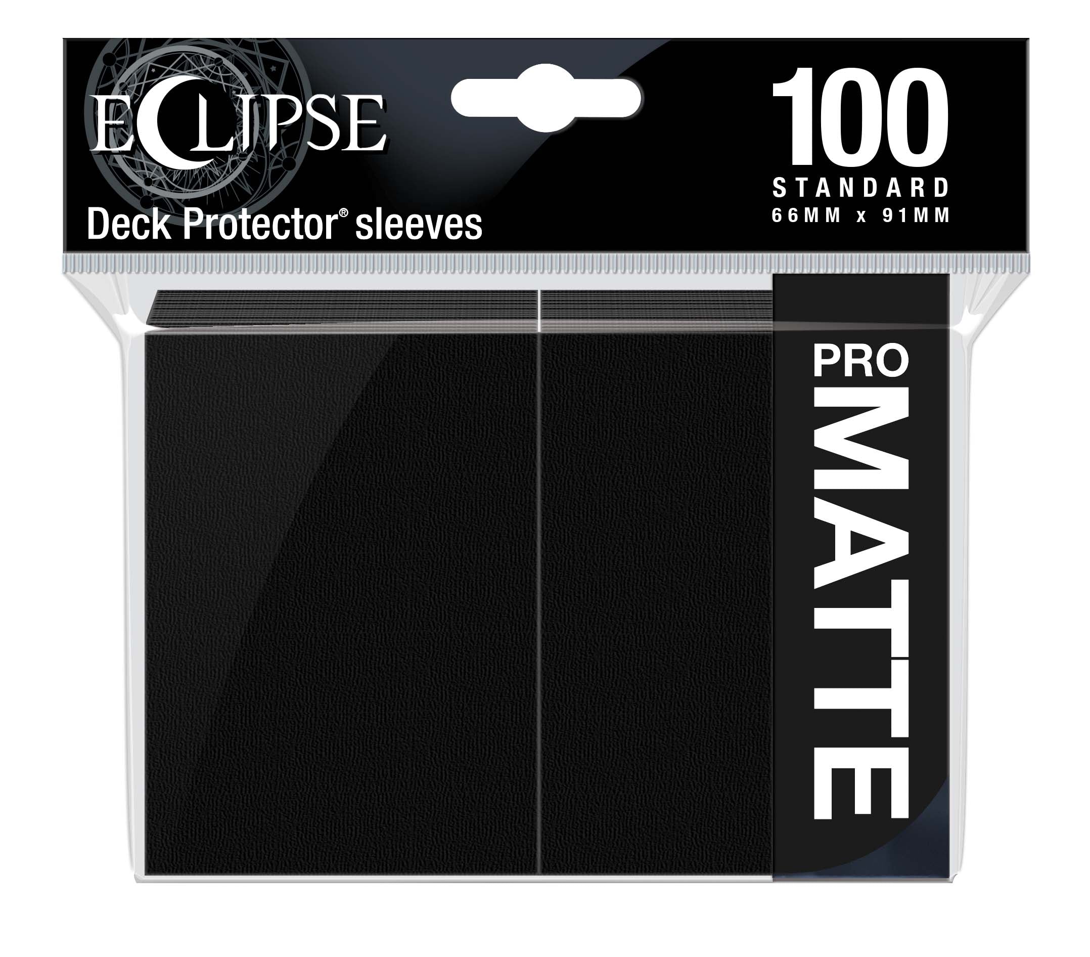 Eclipse Deck Protector Sleeves Matte: Black | D20 Games