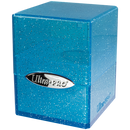 Blue Glitter Satin Cube Deck Box