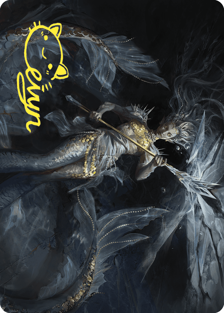 Sharae of Numbing Depths Art Card (Gold-Stamped Signature) [Wilds of Eldraine Art Series] | D20 Games