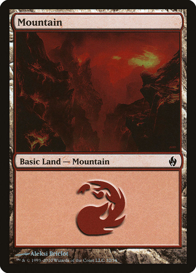 Mountain (32) [Premium Deck Series: Fire and Lightning] | D20 Games