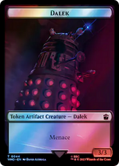 Dalek // Treasure (0063) Double-Sided Token (Surge Foil) [Doctor Who Tokens] | D20 Games