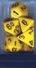 Opaque: Poly Set Yellow/Black (7) | D20 Games