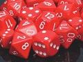 Opaque: Poly Set Red/White (7) | D20 Games