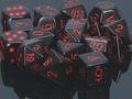 Opaque: Poly Set Black/Red (7) | D20 Games