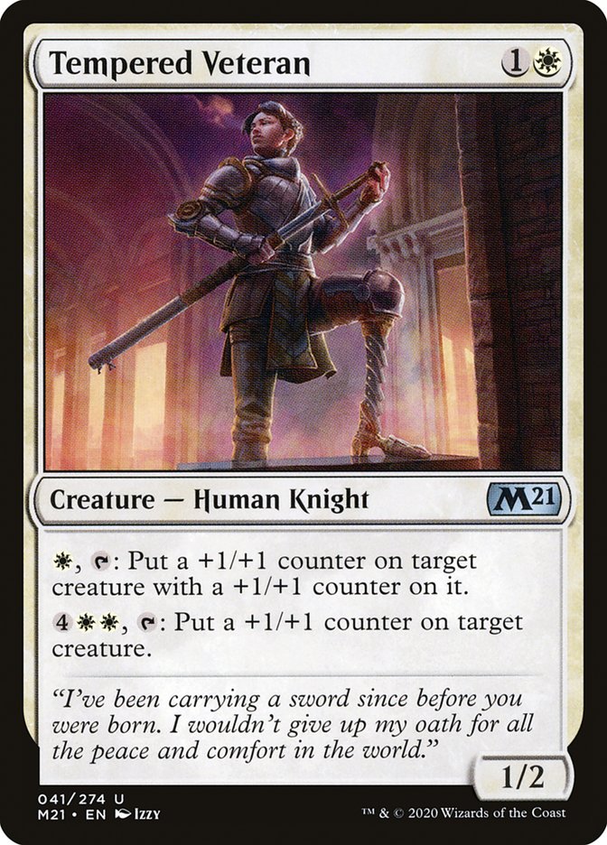 Tempered Veteran [Core Set 2021] | D20 Games