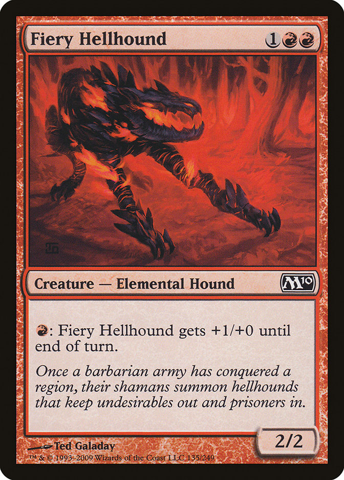 Fiery Hellhound [Magic 2010] | D20 Games