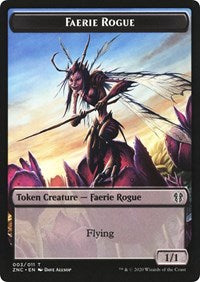 Faerie Rogue // Thopter Double-sided Token [Commander: Zendikar Rising Tokens] | D20 Games