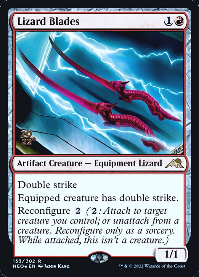 Lizard Blades [Kamigawa: Neon Dynasty Prerelease Promos] | D20 Games