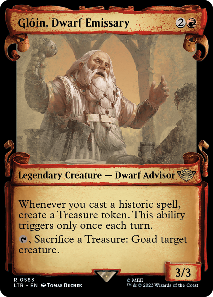 Gloin, Dwarf Emissary [The Lord of the Rings: Tales of Middle-Earth Showcase Scrolls] | D20 Games