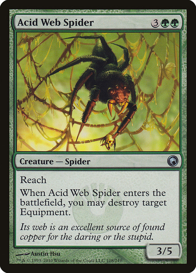 Acid Web Spider [Scars of Mirrodin] | D20 Games