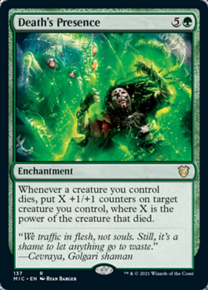 Death's Presence [Innistrad: Midnight Hunt Commander] | D20 Games