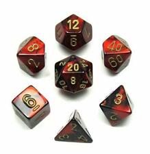 Gemini 3: Poly Black Red/Gold (7) | D20 Games