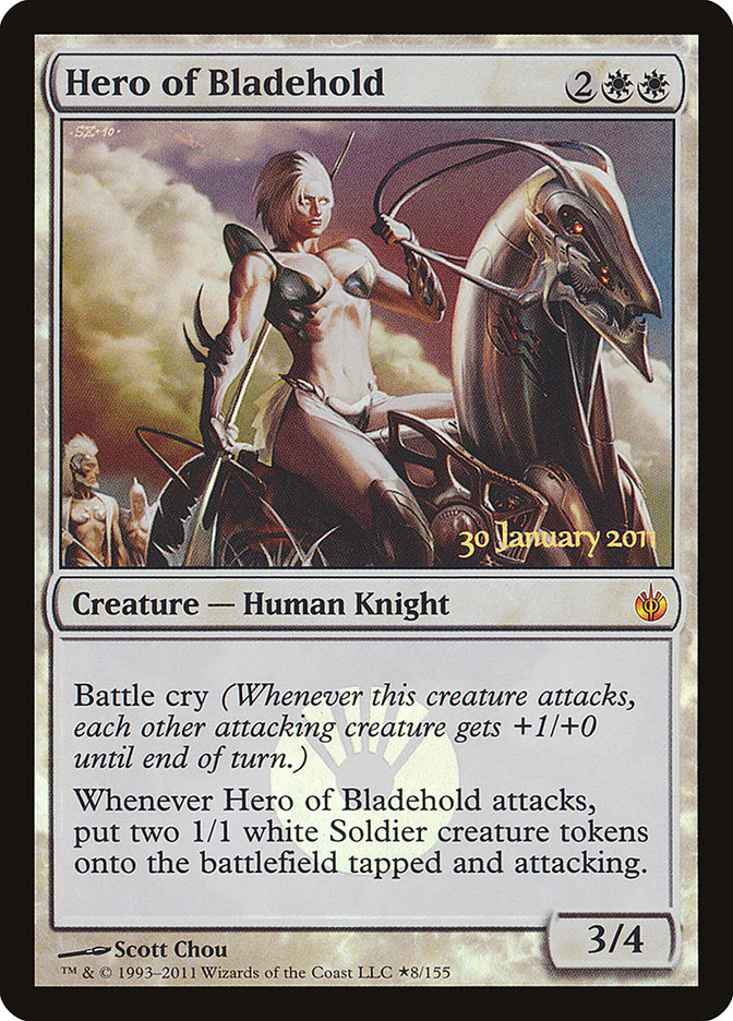 Hero of Bladehold [Mirrodin Besieged Prerelease Promos] | D20 Games
