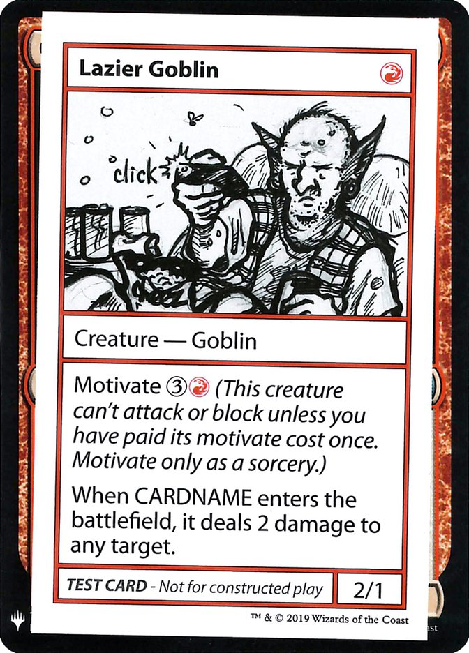 Lazier Goblin [Mystery Booster Playtest Cards] | D20 Games