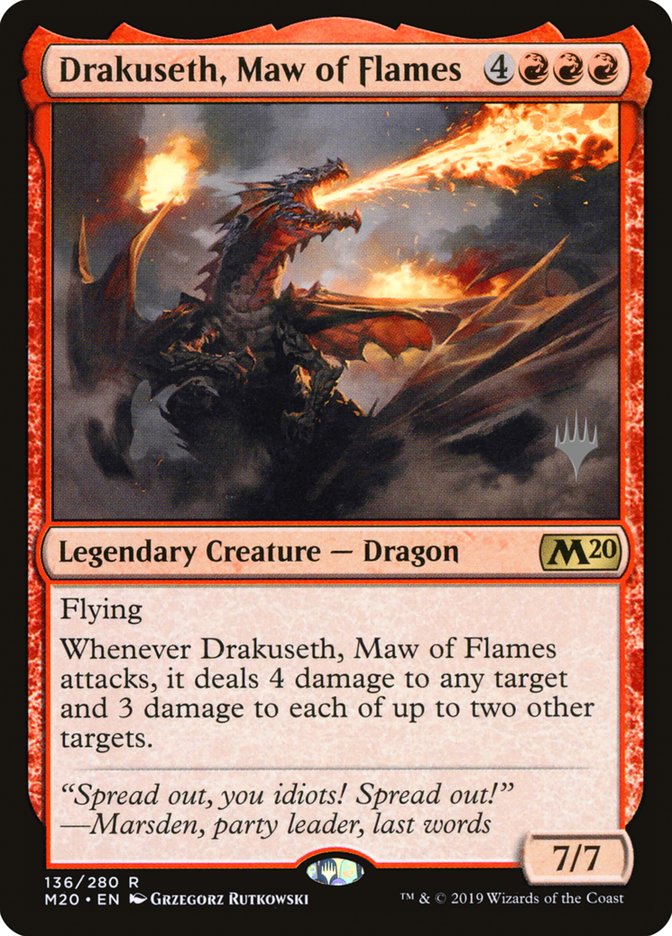 Drakuseth, Maw of Flames (Promo Pack) [Core Set 2020 Promos] | D20 Games