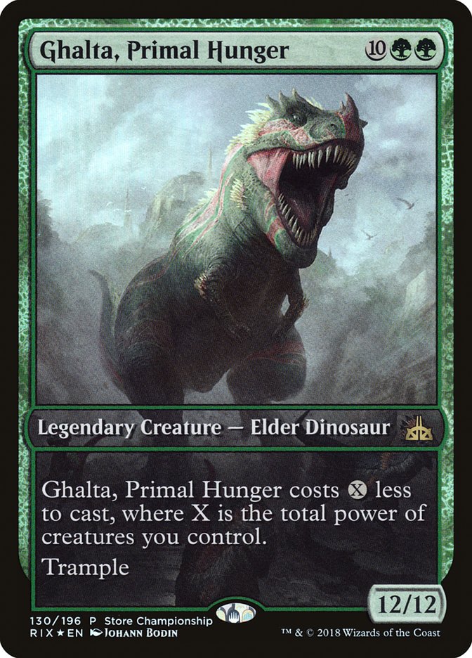 Ghalta, Primal Hunger (Store Championship) (Extended) [Rivals of Ixalan Promos] | D20 Games