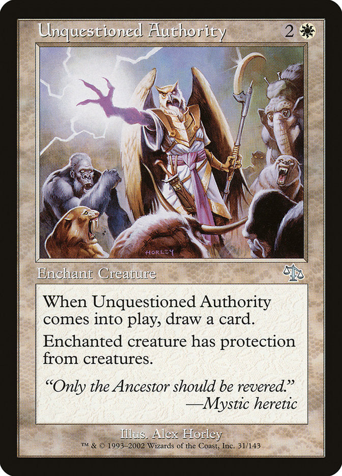 Unquestioned Authority [Judgment] | D20 Games