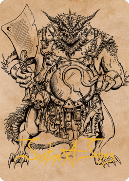 Thrakkus the Butcher Art Card (Gold-Stamped Signature) [Commander Legends: Battle for Baldur's Gate Art Series] | D20 Games