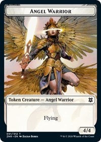 Angel Warrior // Hydra Double-sided Token [Zendikar Rising Tokens] | D20 Games