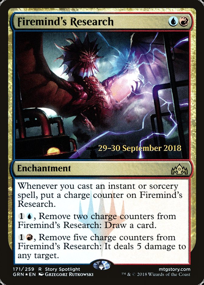 Firemind's Research  [Guilds of Ravnica Prerelease Promos] | D20 Games