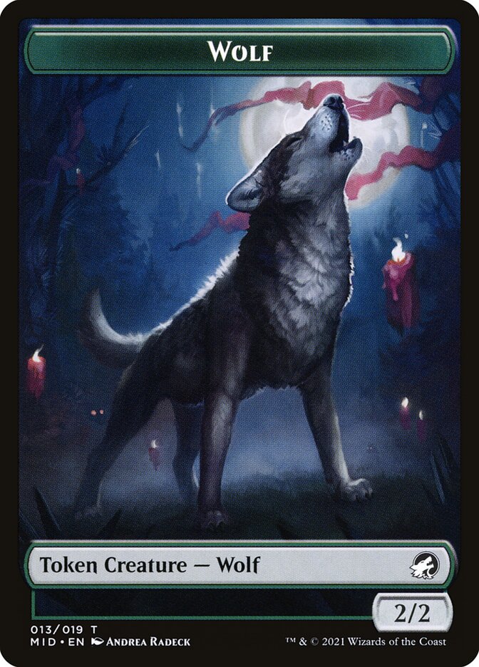 Wolf (013) // Clue (016) Double-sided Token [Challenger Decks 2022 Tokens] | D20 Games