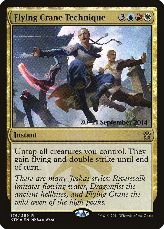 Flying Crane Technique  [Khans of Tarkir Prerelease Promos] | D20 Games