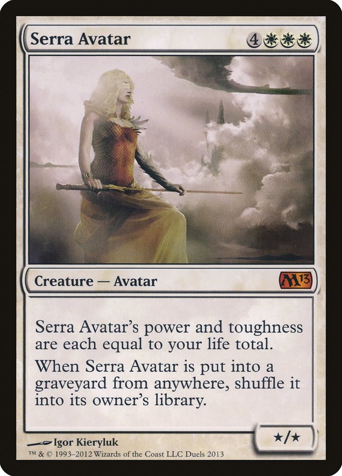 Serra Avatar (Duels of the Planeswalkers Promos) [Duels of the Planeswalkers Promos 2012] | D20 Games