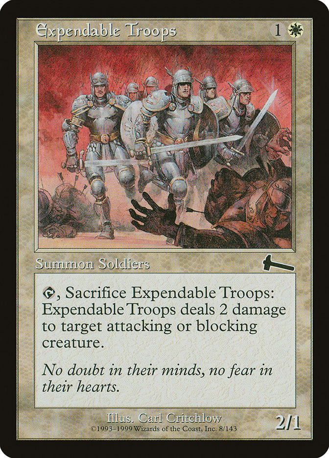 Expendable Troops [Urza's Legacy] | D20 Games