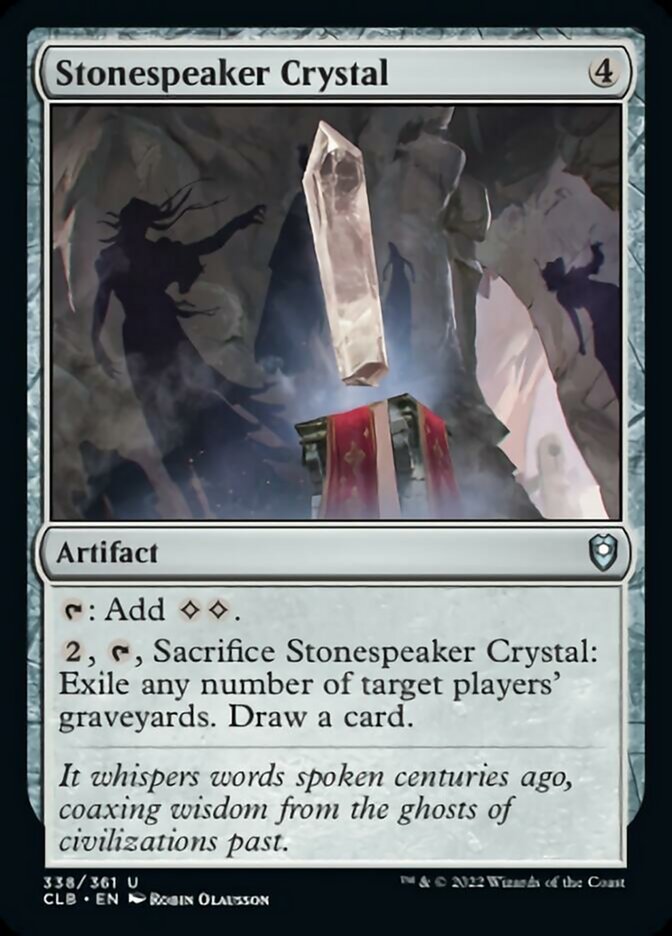 Stonespeaker Crystal [Commander Legends: Battle for Baldur's Gate] | D20 Games