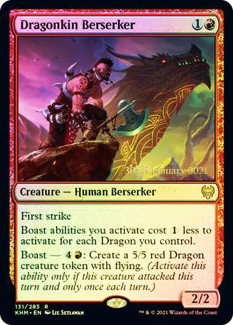 Dragonkin Berserker [Kaldheim Prerelease Promos] | D20 Games