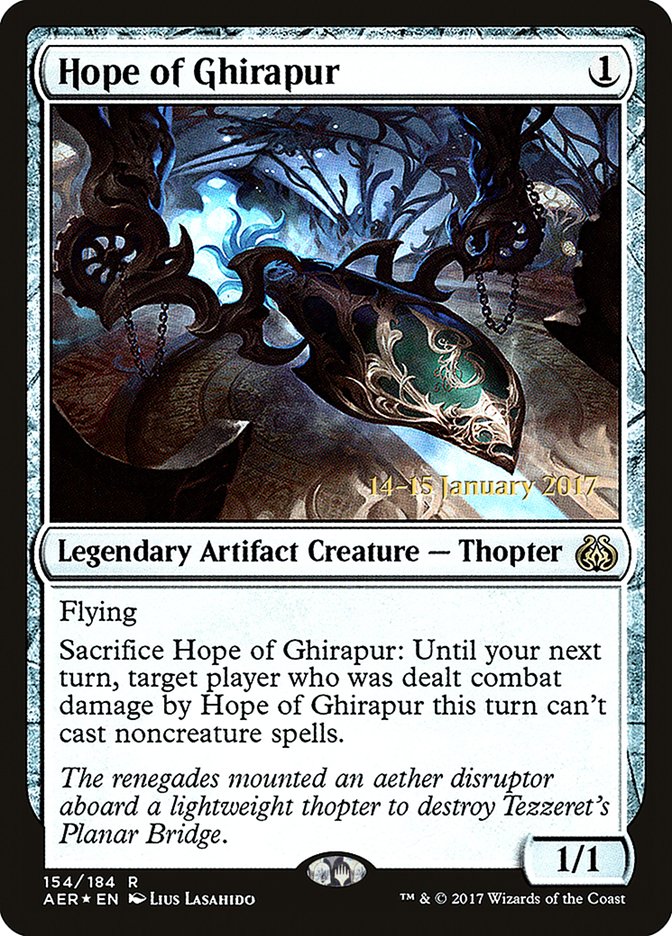 Hope of Ghirapur  [Aether Revolt Prerelease Promos] | D20 Games
