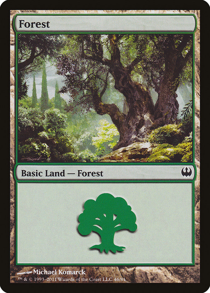 Forest (46) [Duel Decks: Knights vs. Dragons] | D20 Games