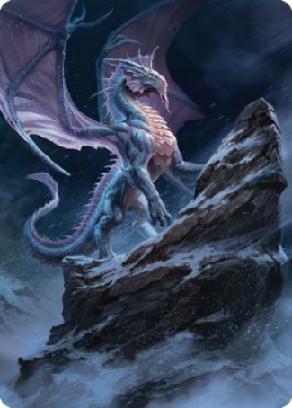 Ancient Silver Dragon Art Card (06) [Commander Legends: Battle for Baldur's Gate Art Series] | D20 Games