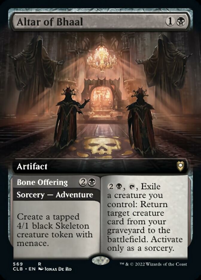 Altar of Bhaal // Bone Offering (Extended Art) [Commander Legends: Battle for Baldur's Gate] | D20 Games