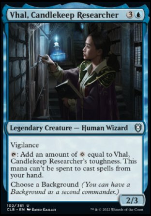 Vhal, Candlekeep Researcher [Commander Legends: Battle for Baldur's Gate] | D20 Games