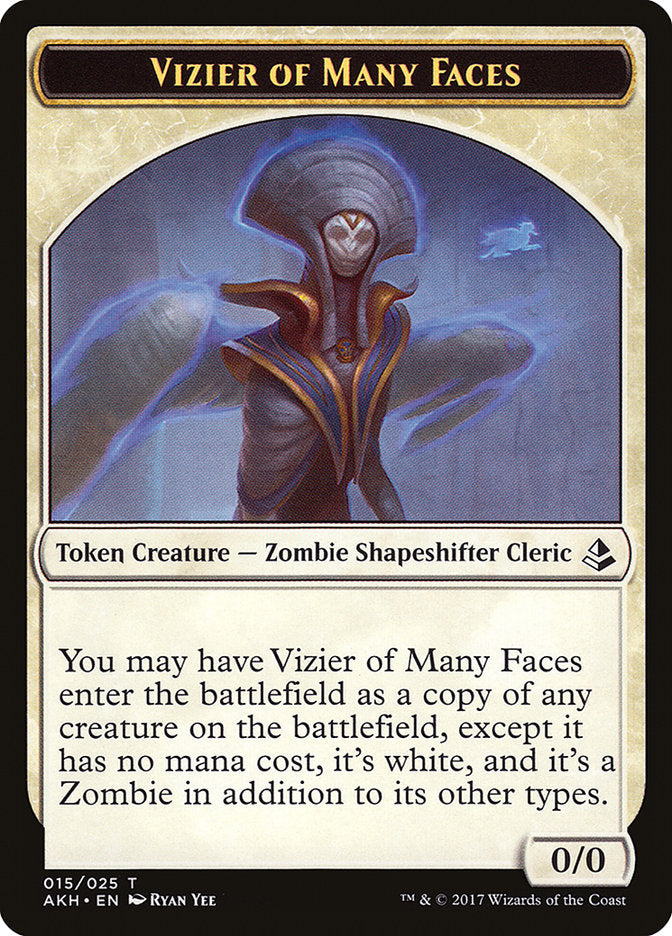 Vizier of Many Faces [Amonkhet Tokens] | D20 Games