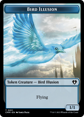 Spirit (0039) // Bird Illusion Double-Sided Token [Commander Masters Tokens] | D20 Games