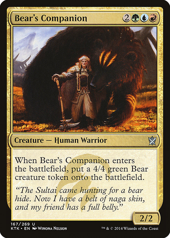 Bear's Companion [Khans of Tarkir] | D20 Games