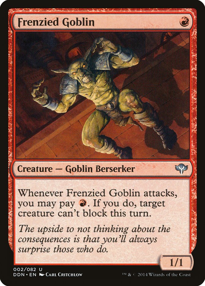 Frenzied Goblin [Duel Decks: Speed vs. Cunning] | D20 Games