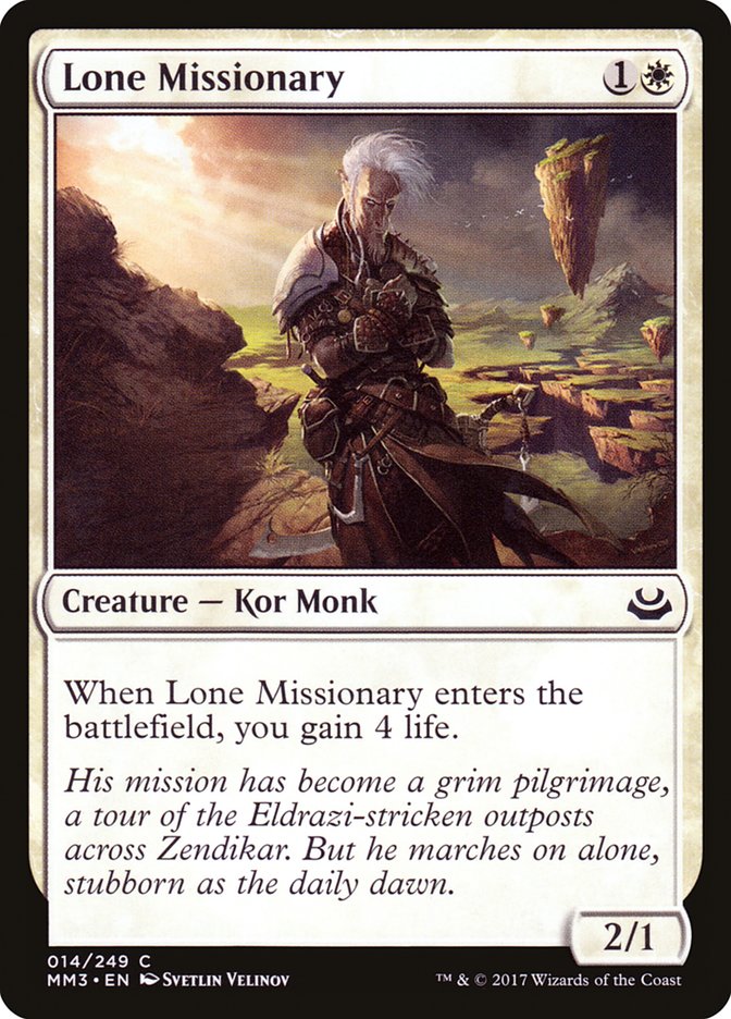 Lone Missionary [Modern Masters 2017] | D20 Games