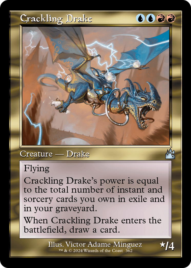 Crackling Drake (Retro Frame) [Ravnica Remastered] | D20 Games