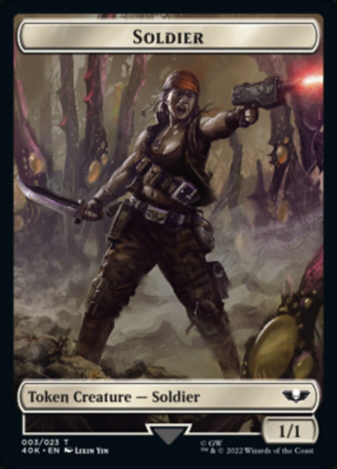 Soldier (003) // Sicarian Infiltrator Double-sided Token [Universes Beyond: Warhammer 40,000 Tokens] | D20 Games