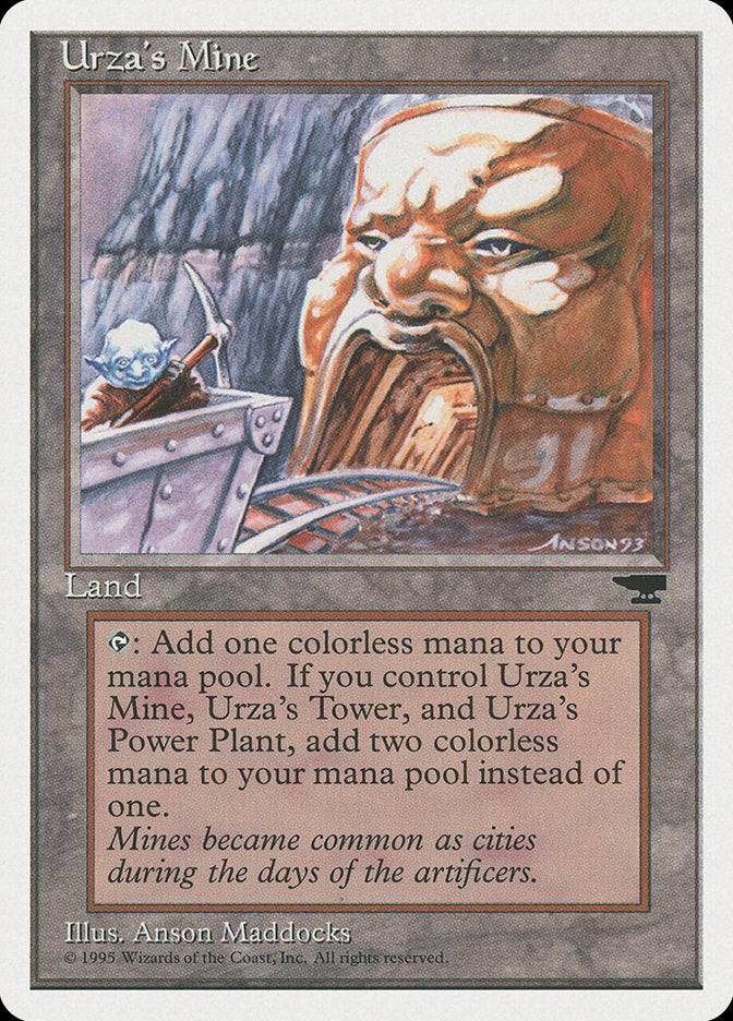 Urza's Mine (Mine Cart Entering Mouth) [Chronicles] | D20 Games