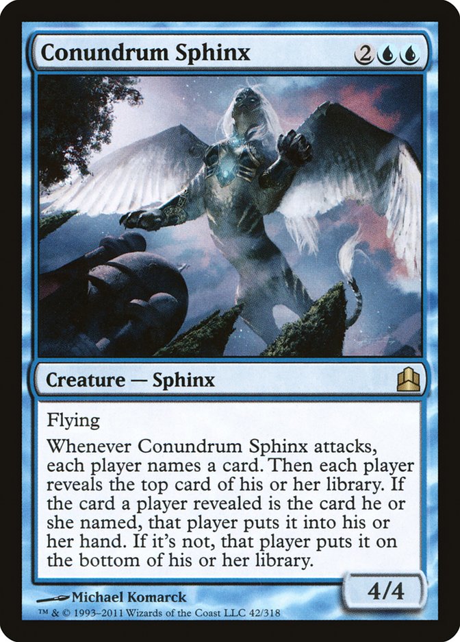 Conundrum Sphinx [Commander 2011] | D20 Games