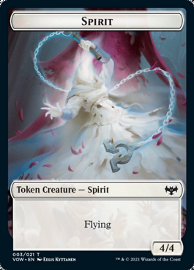 Spirit Token (003) [Innistrad: Crimson Vow Tokens] | D20 Games