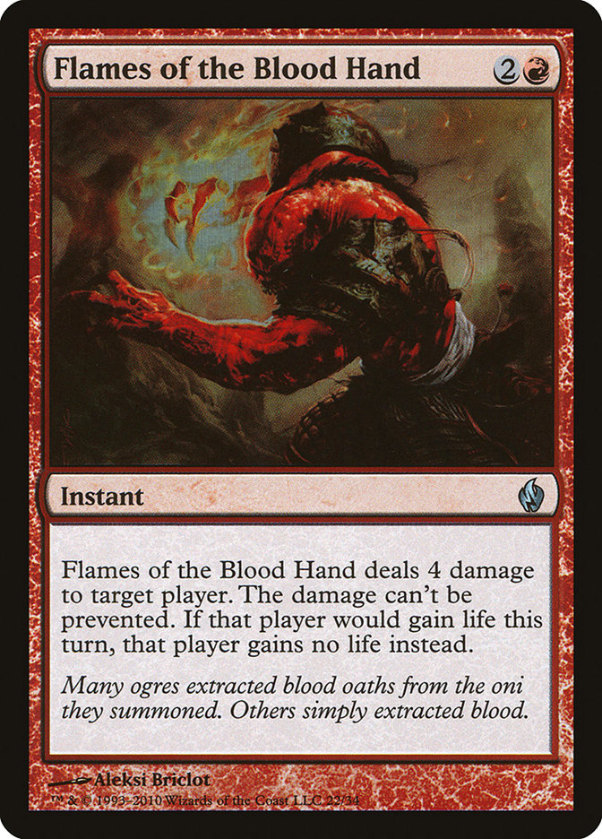 Flames of the Blood Hand [Premium Deck Series: Fire and Lightning] | D20 Games
