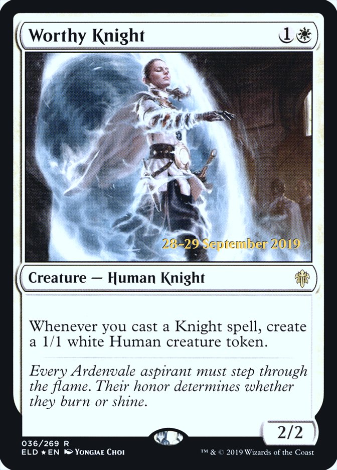 Worthy Knight  [Throne of Eldraine Prerelease Promos] | D20 Games