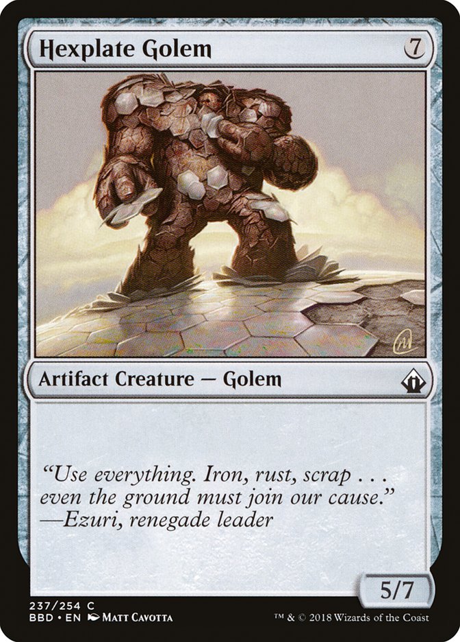 Hexplate Golem [Battlebond] | D20 Games