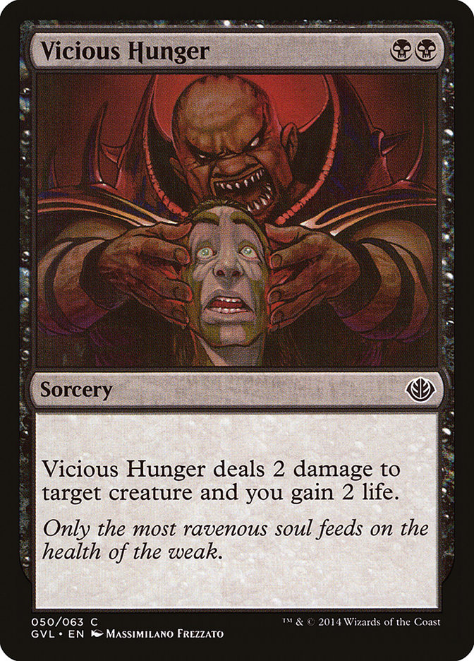 Vicious Hunger (Garruk vs. Liliana) [Duel Decks Anthology] | D20 Games