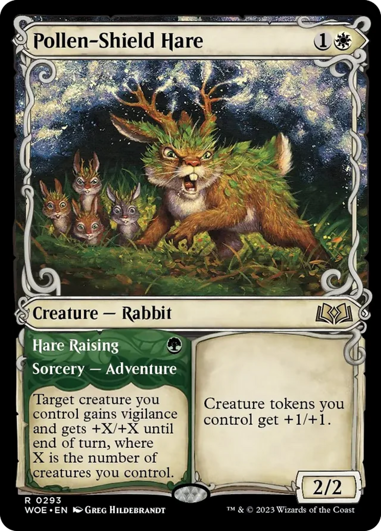 Pollen-Shield Hare // Hare Raising (Showcase) [Wilds of Eldraine] | D20 Games